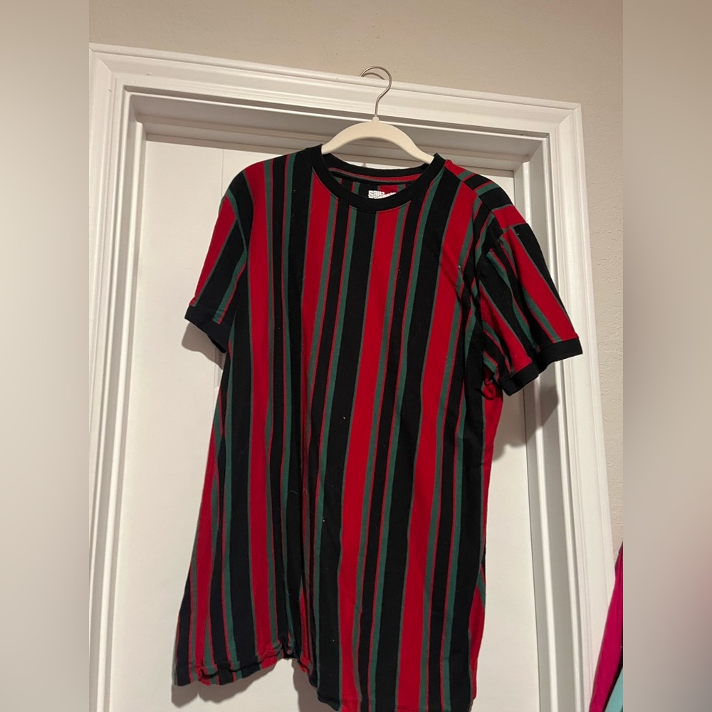 striped oversized T